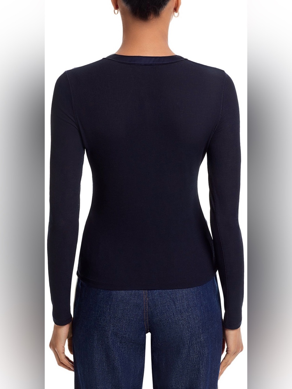 Veronica Beard Drexler Top in Navy - Picture 3 of 5